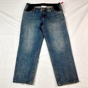 Isabel Maternity Jeans Womens 6 Vintage Straight + Side Panels Medio Dis…